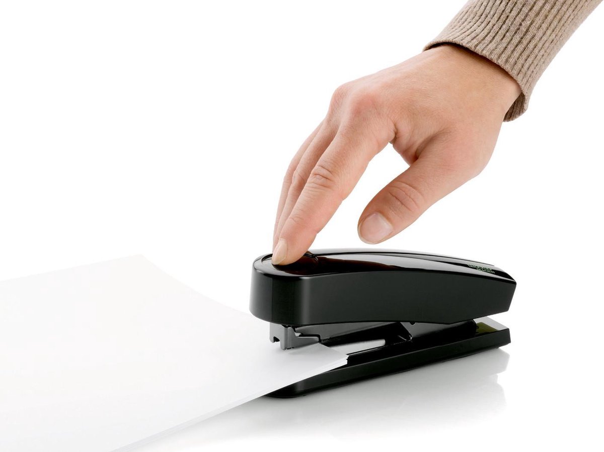 Huismerk Nietmachine B4 Re+new, Insteekdiepte: 65 Mm - Zwart