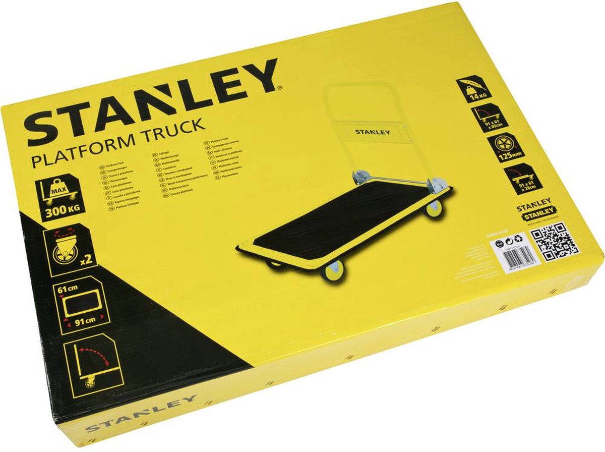 Stanley Plateauwagen Pc528 - Draagcapaciteit 300kg