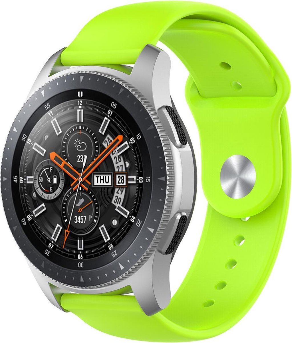 Huawei Watch GT silicone band - limoen - Horlogeband Armband Polsband - Groen