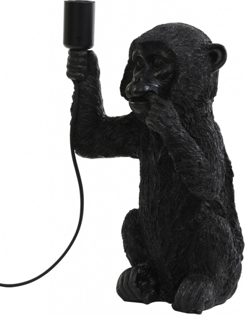 Light & Living Tafellamp Aap - Zwart