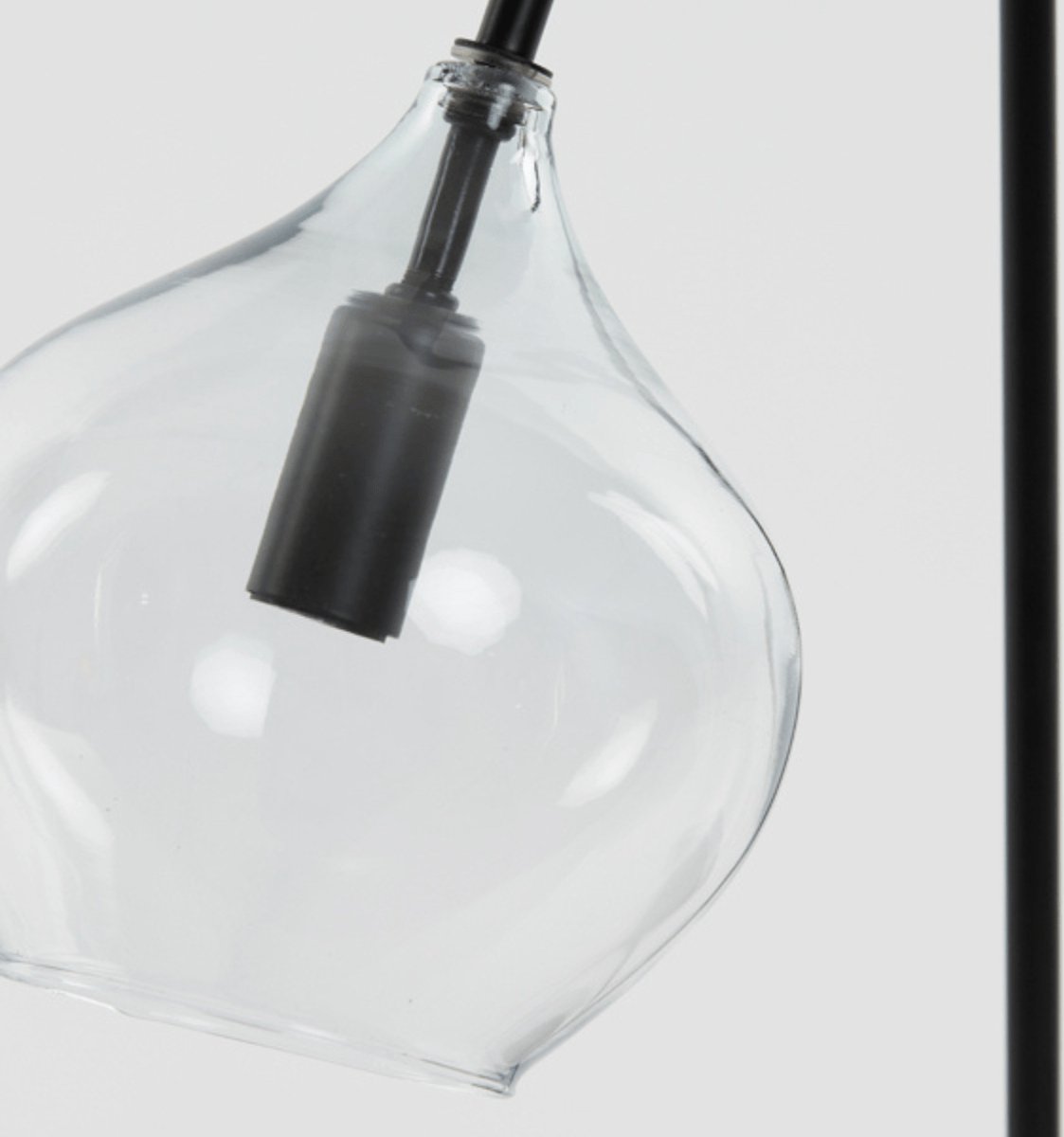 Light & Living Tafellamp Rakel Transparant - Oranje