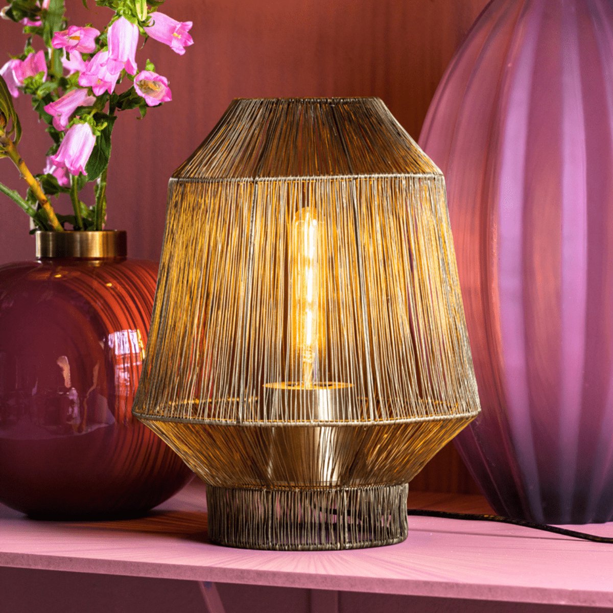 Light & Living Tafellamp Vitora - Goud