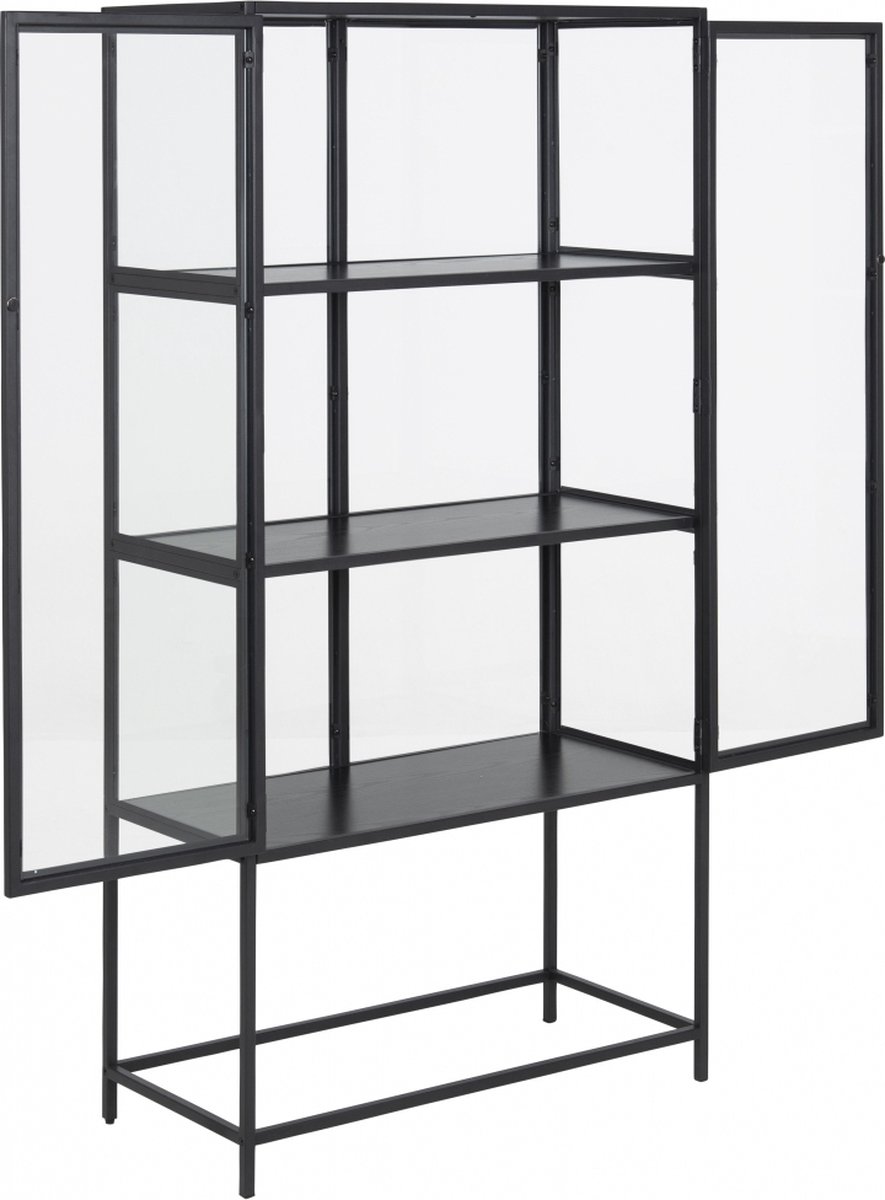 Vitrinekast Assel - Zwart