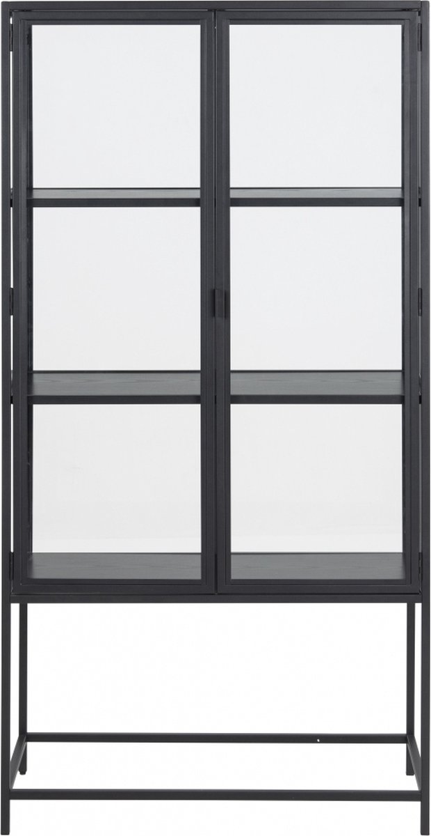 Vitrinekast Assel - Zwart
