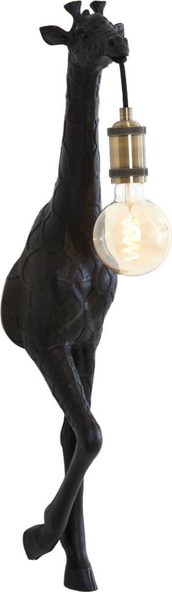 Light & Living Wandlamp Giraffe - Zwart