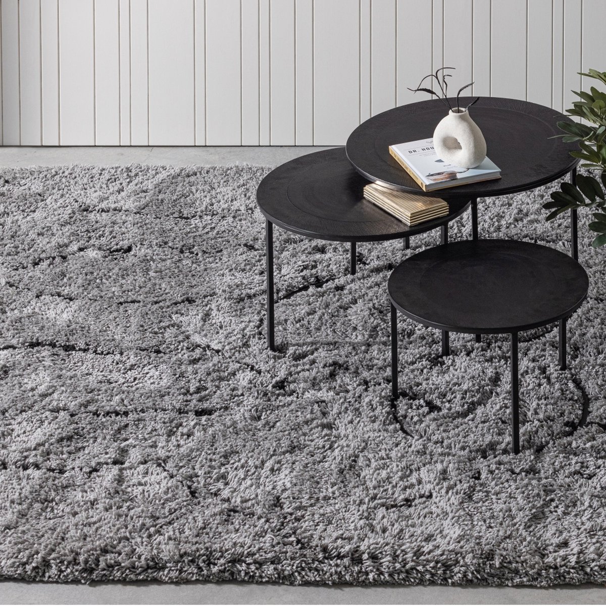 Woood Vloerkleed 170x240 Nove - Grijs