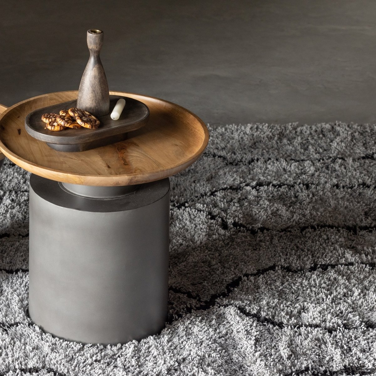 Woood Vloerkleed 170x240 Nove - Grijs