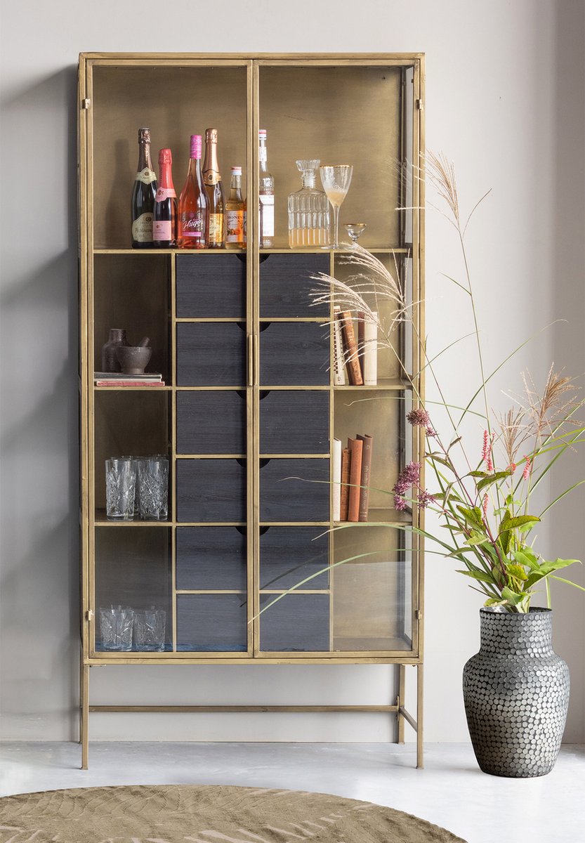 Woood Vloerkleed dia 200 Naya - Goud