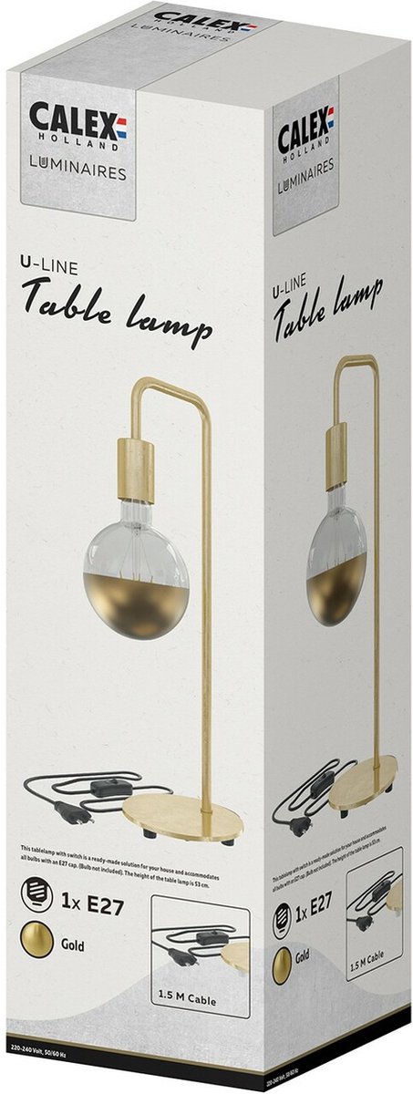 Calex Tafellamp - Goud