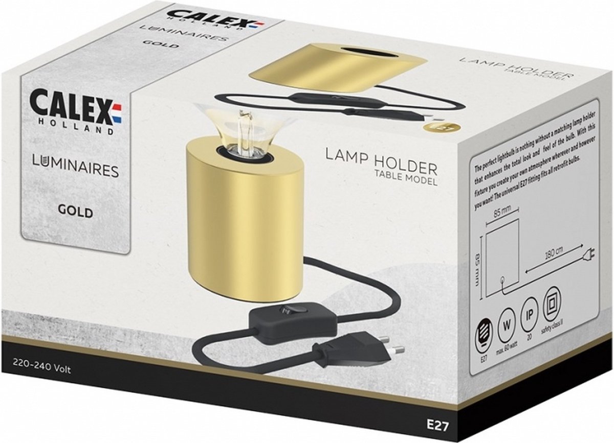 Calex Tafellamp - Goud