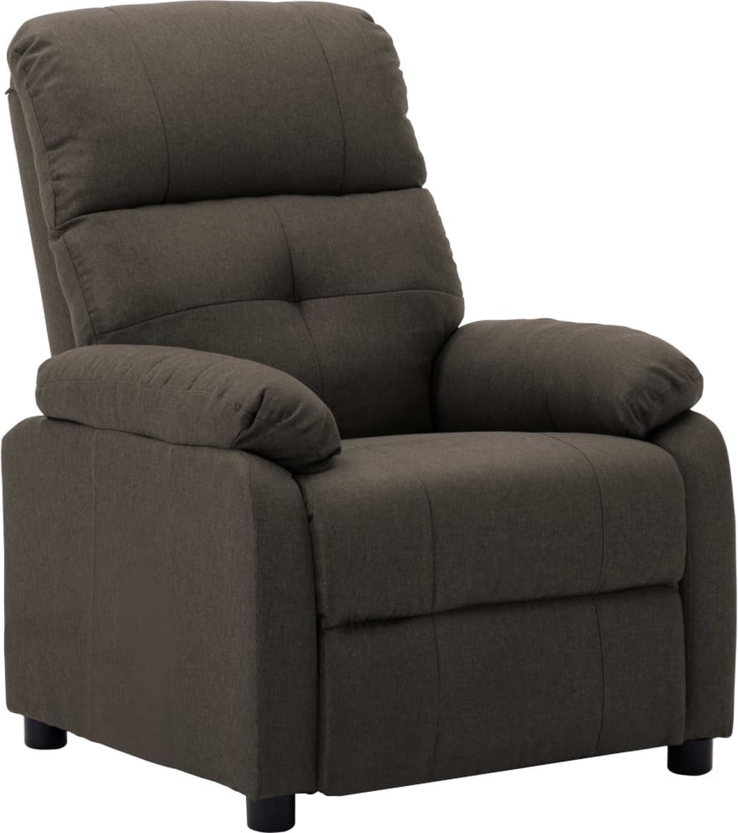 Vidaxl Leunstoel Stof Taupe