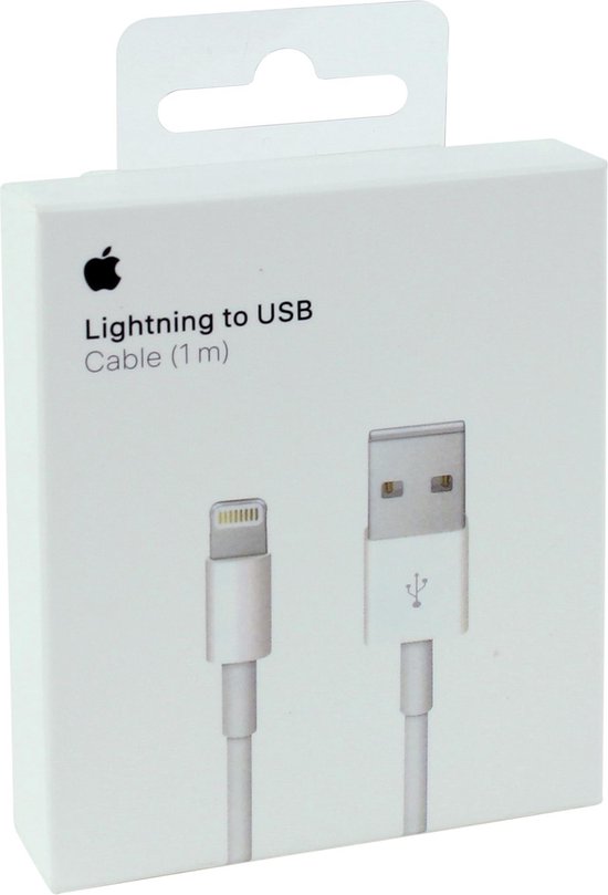 Apple Lightning naar Usb A Kabel 1 Meter - Wit