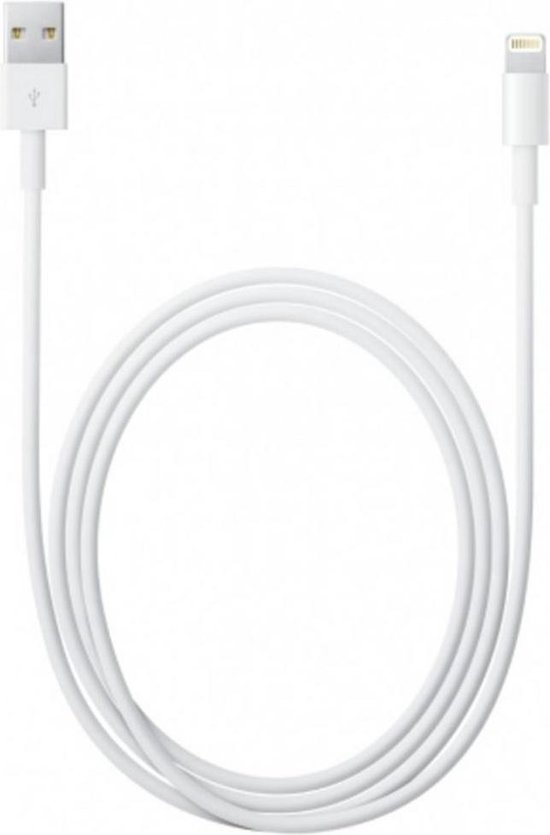 Apple Lightning naar Usb A Kabel 1 Meter - Wit