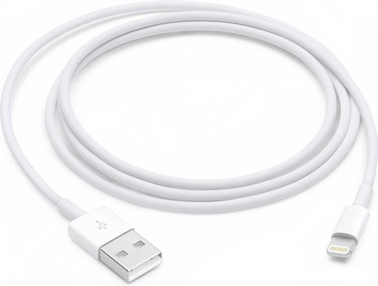 Apple Lightning naar Usb A Kabel 1 Meter - Wit