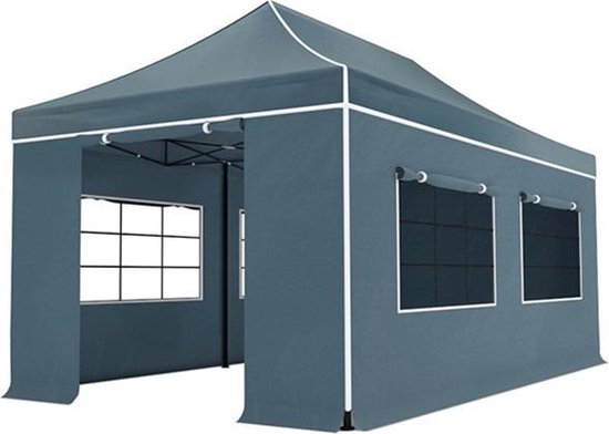 Lizzely Garden & Living Easy Up 3x6m Luxe Partytent - Grijs