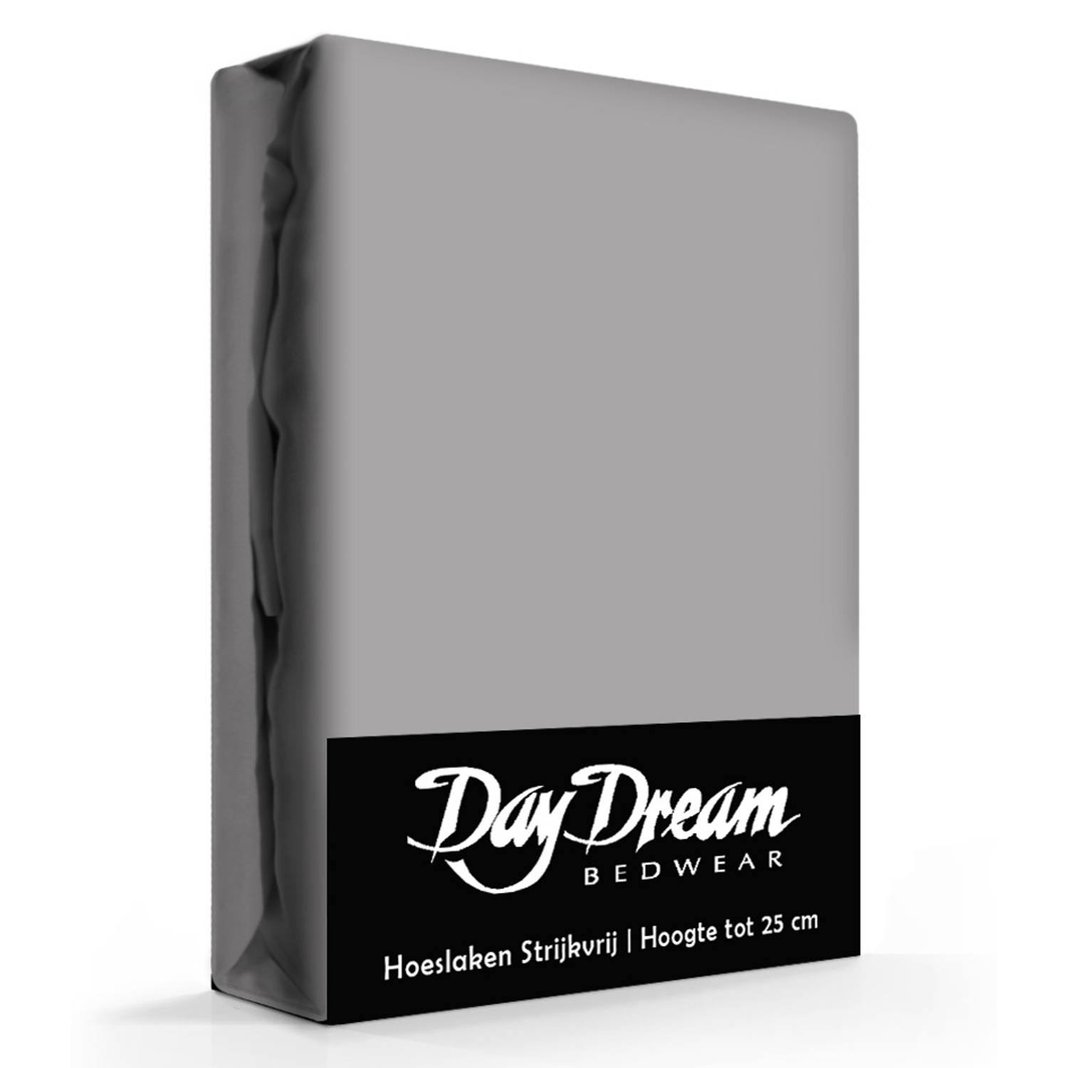 Day Dream Hoeslaken Katoen-180 X 200 Cm - Grijs