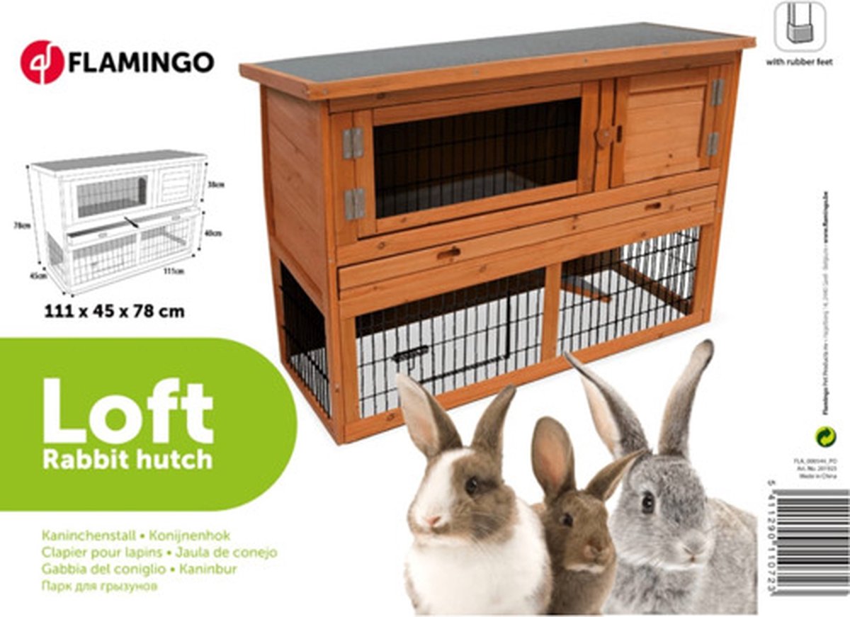 Flamingo Conejera de dos pisos - Bruin