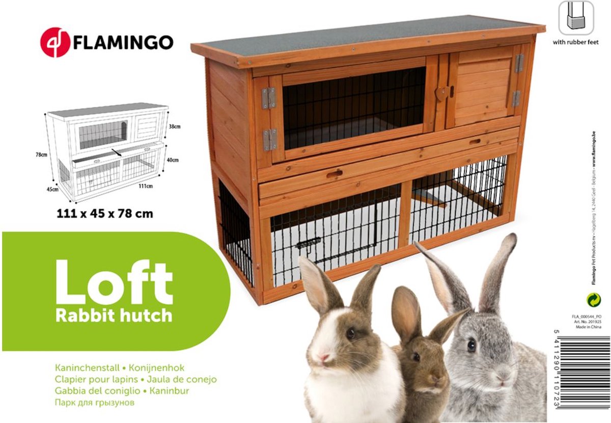 Flamingo Conejera de dos pisos - Bruin