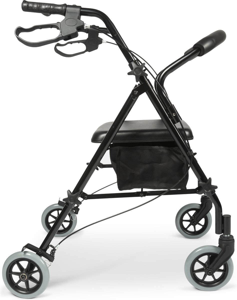 Dunimed Lichtgewicht Rollator (Opvouwbaar) - Zwart