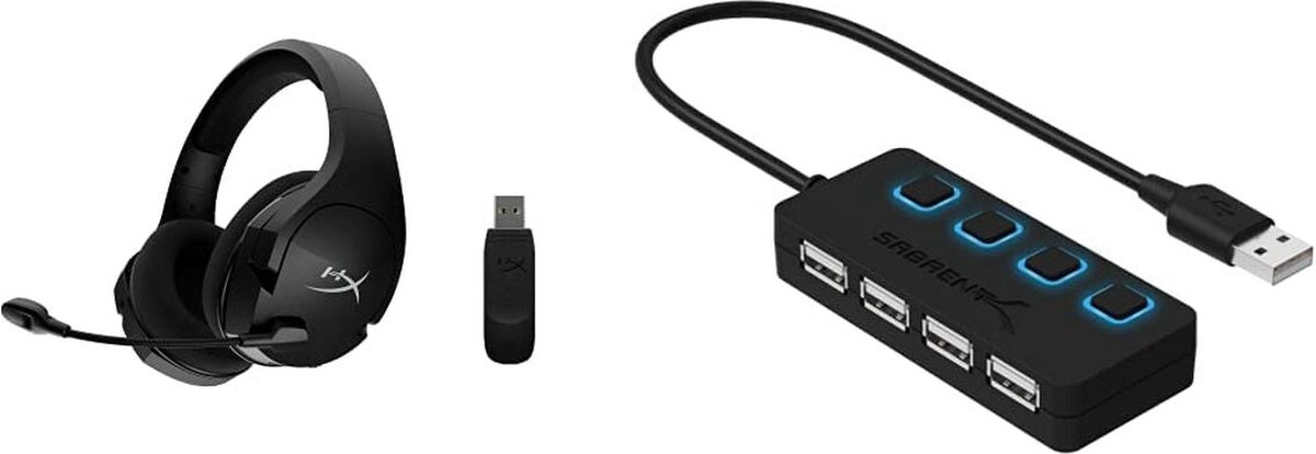 HyperX Cloud Stinger Core Draadloze 7.1 PC Gaming Headset - - Zwart