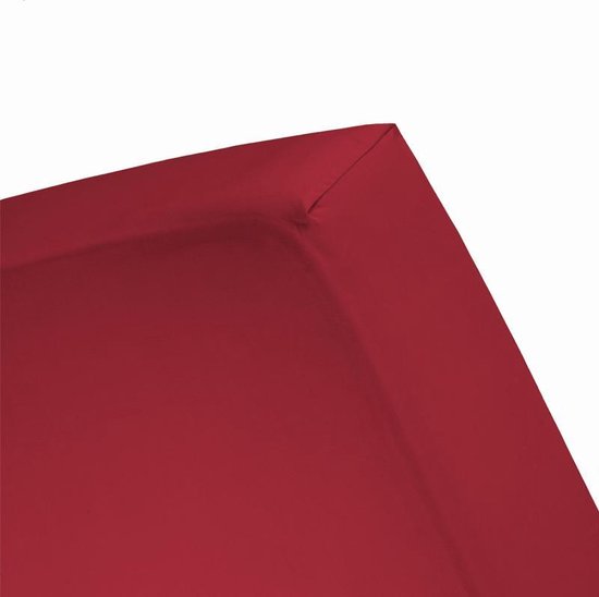 Damai Multiform Double Jersey Hoeslaken-180 X 220 Cm Xl - Rood