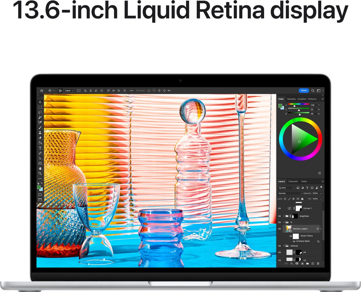 Apple MacBook Air 13.6 (2022) - Zilver M2 8-Core GPU 8GB 256GB - Silver