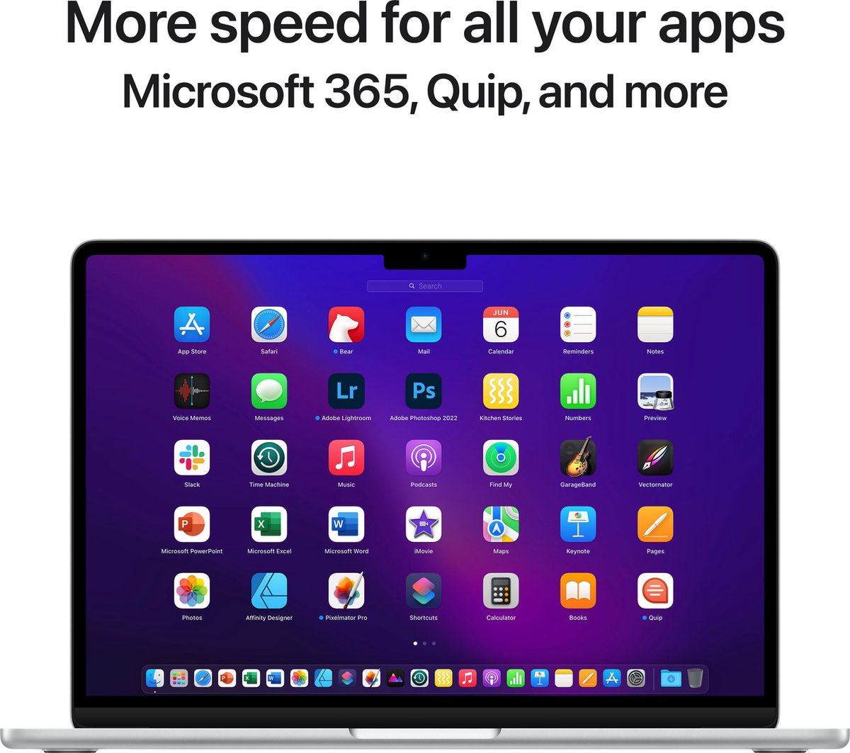 Apple MacBook Air 13.6 (2022) - Zilver M2 8-Core GPU 8GB 256GB - Silver