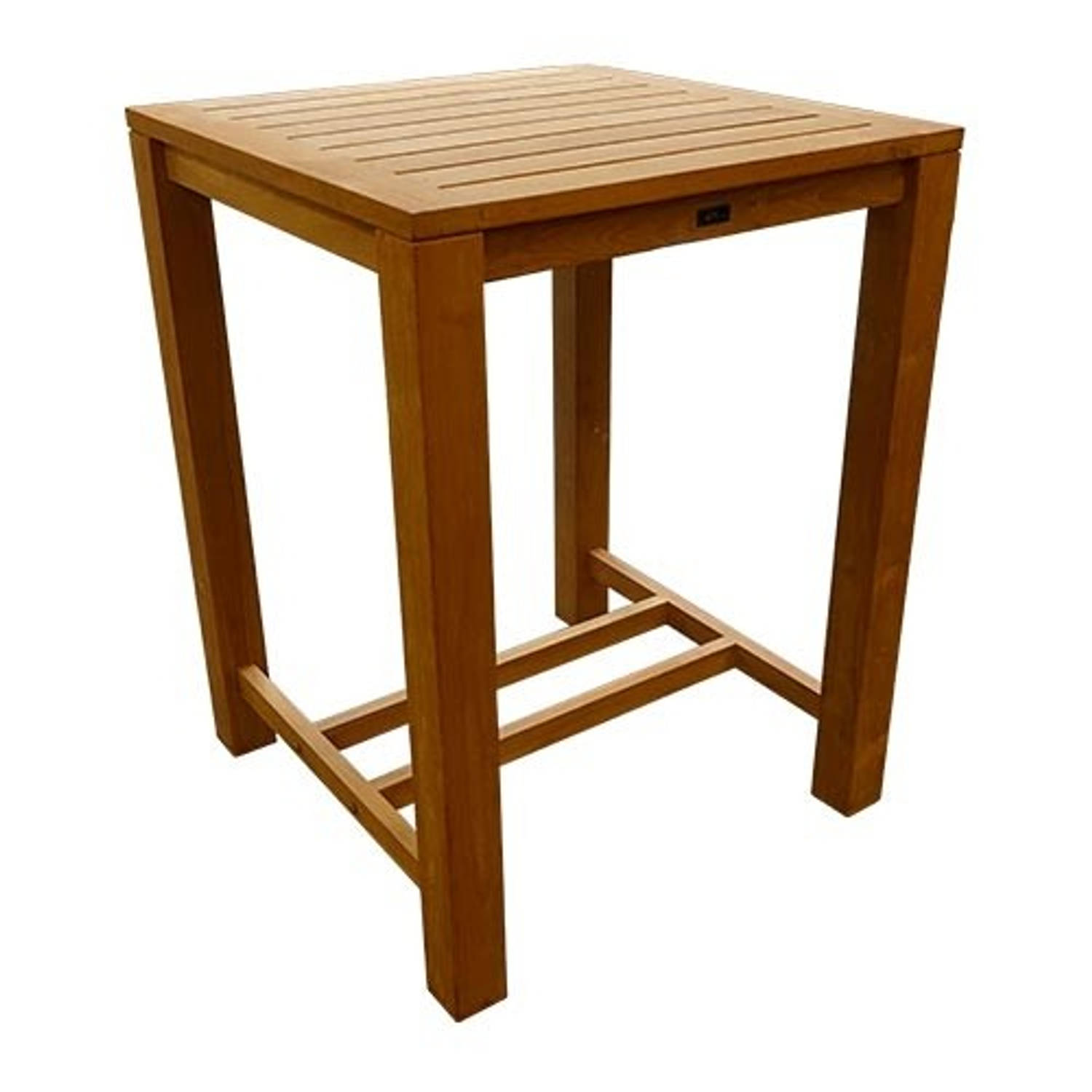 Buitengewoon de Boet Houten Bartafel - 80x80 Cm - Bruin