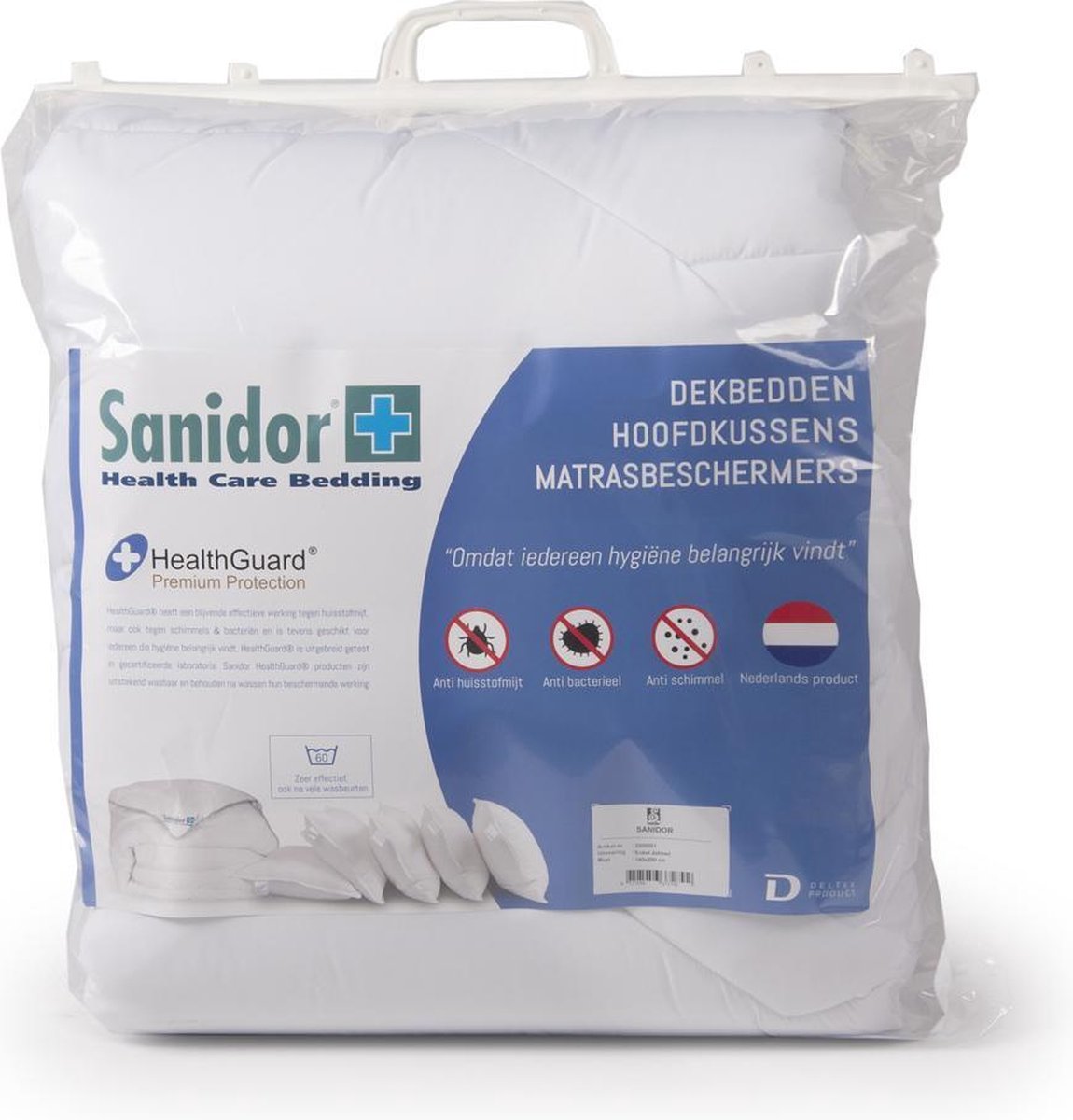 Sanidor 140x220cm Health Guard Anti Allergie Dekbed Enkel