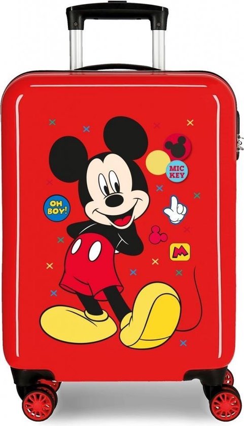 Disney Kinderkoffer Mickey Mouse 33 Liter Abs 55 Cm - Rood