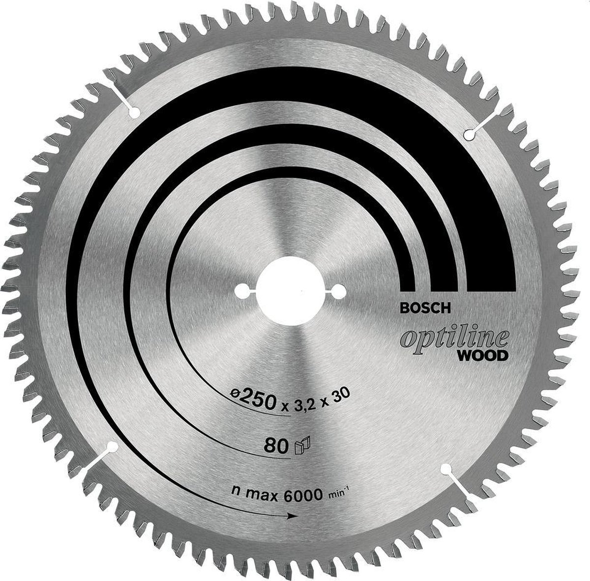Bosch - Ø 315 X30 x3.2mm Hoja de sierra circular de madera para la sierra circular de mesa