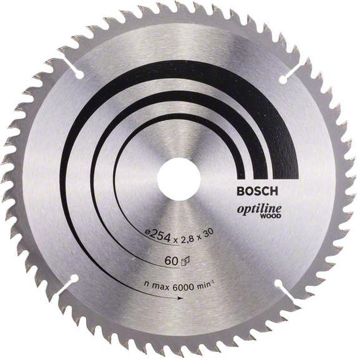 Bosch - Hoja de sierra circular Optilina de madera para Kapp- y Mitre