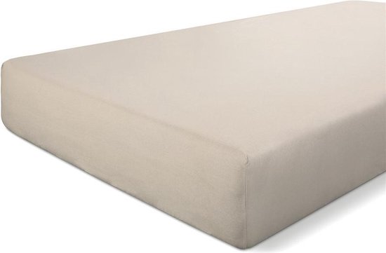 Walra Katoen Hoeslaken - 100% Katoen - Lits-jumeaux (160x200 Cm) - Antraciet - Beige