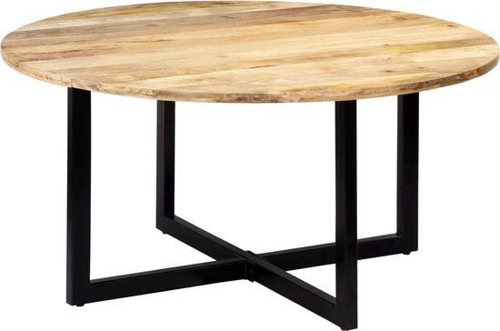 Vidaxl Eettafel 150x73 Cm Massief Mangohout - Bruin