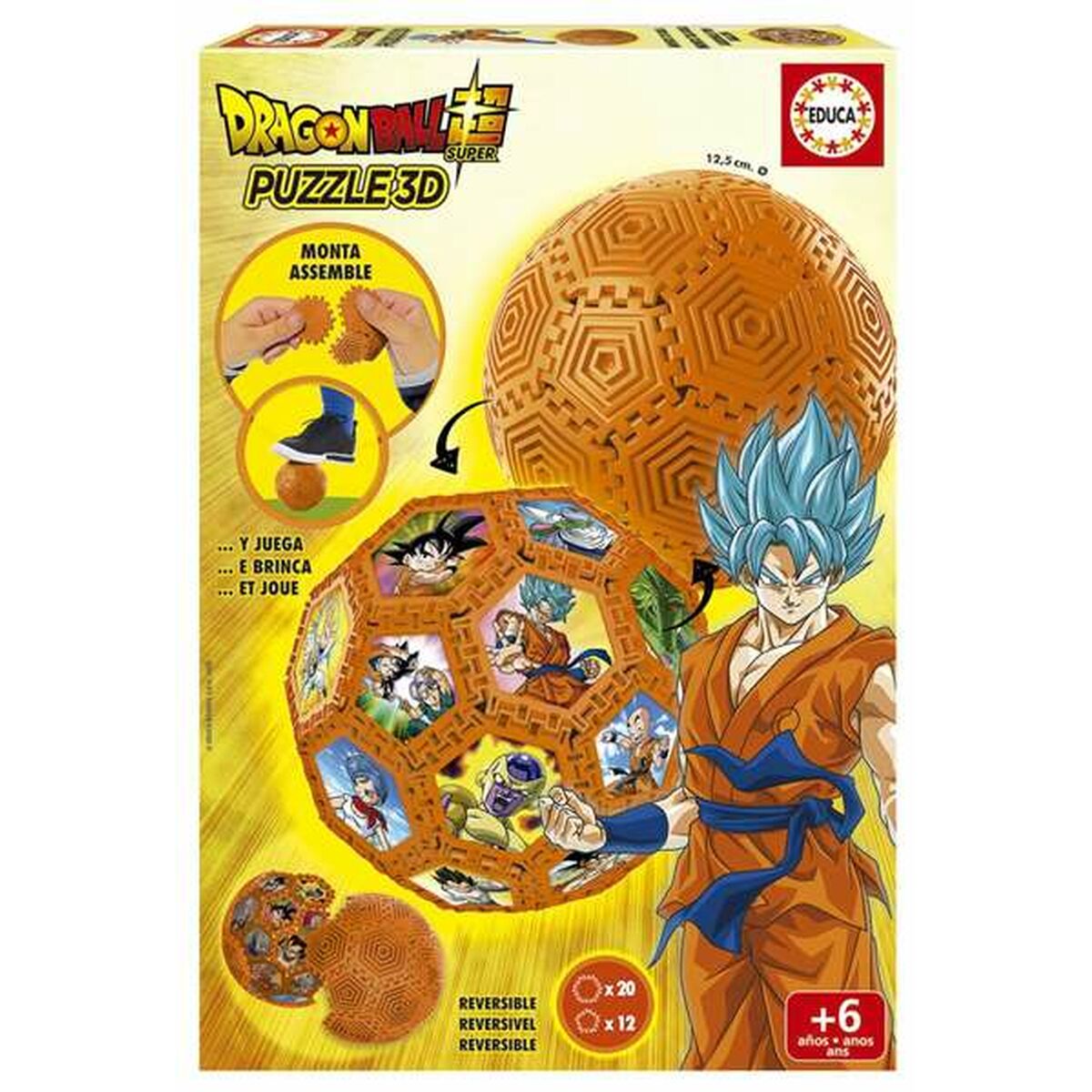 Educa Borrás - Puzzle 3D Balón Dragon Ball