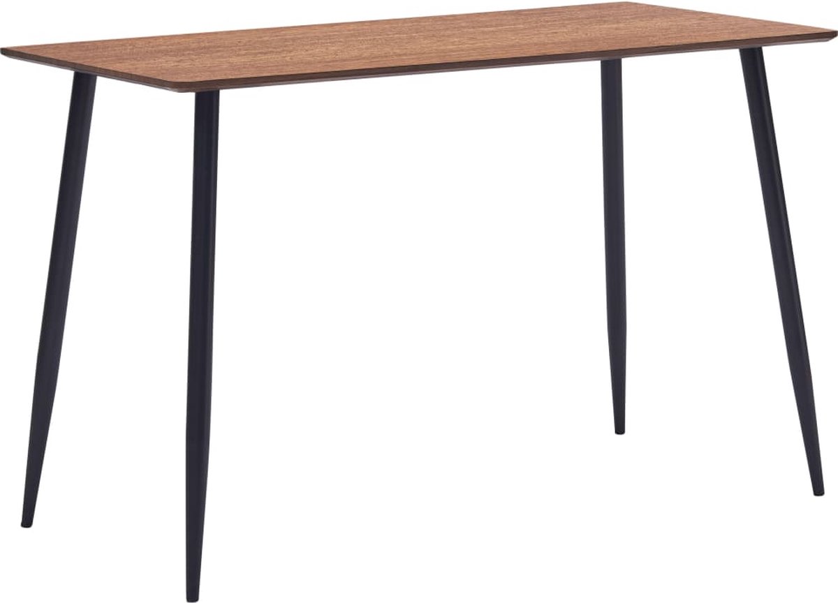 Vidaxl Eettafel 120x60x75 Cm Mdf - Bruin