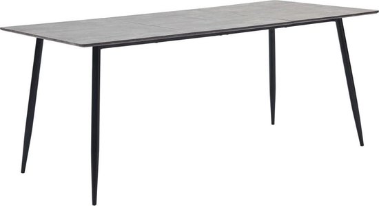 Vidaxl Eettafel 200x100x75 Cm Mdf - Gris