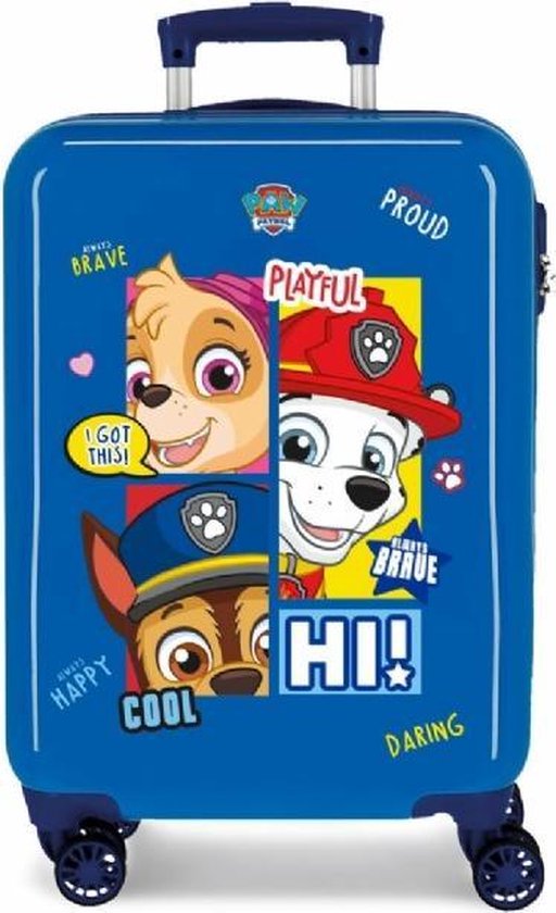 Paw Patrol Abs Kinderkoffer 55 Cm Twister Kobalt - Blauw