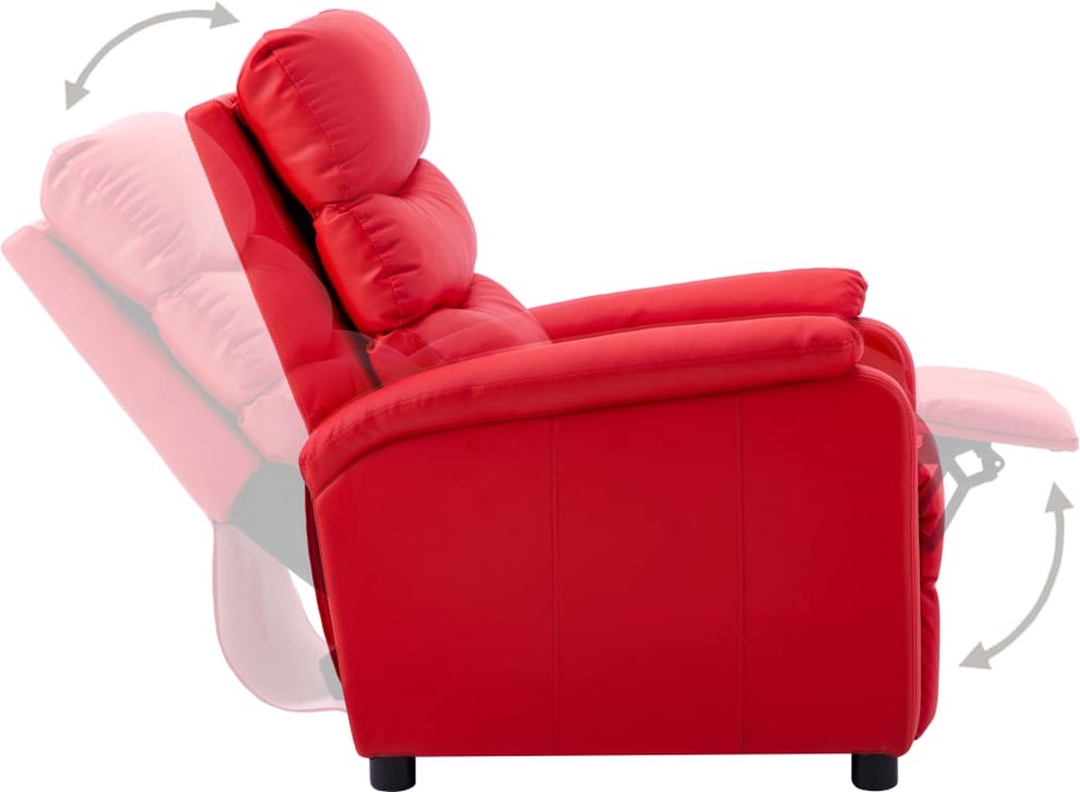 Vidaxl Stoel Verstelbaar Kunstleer - Rood