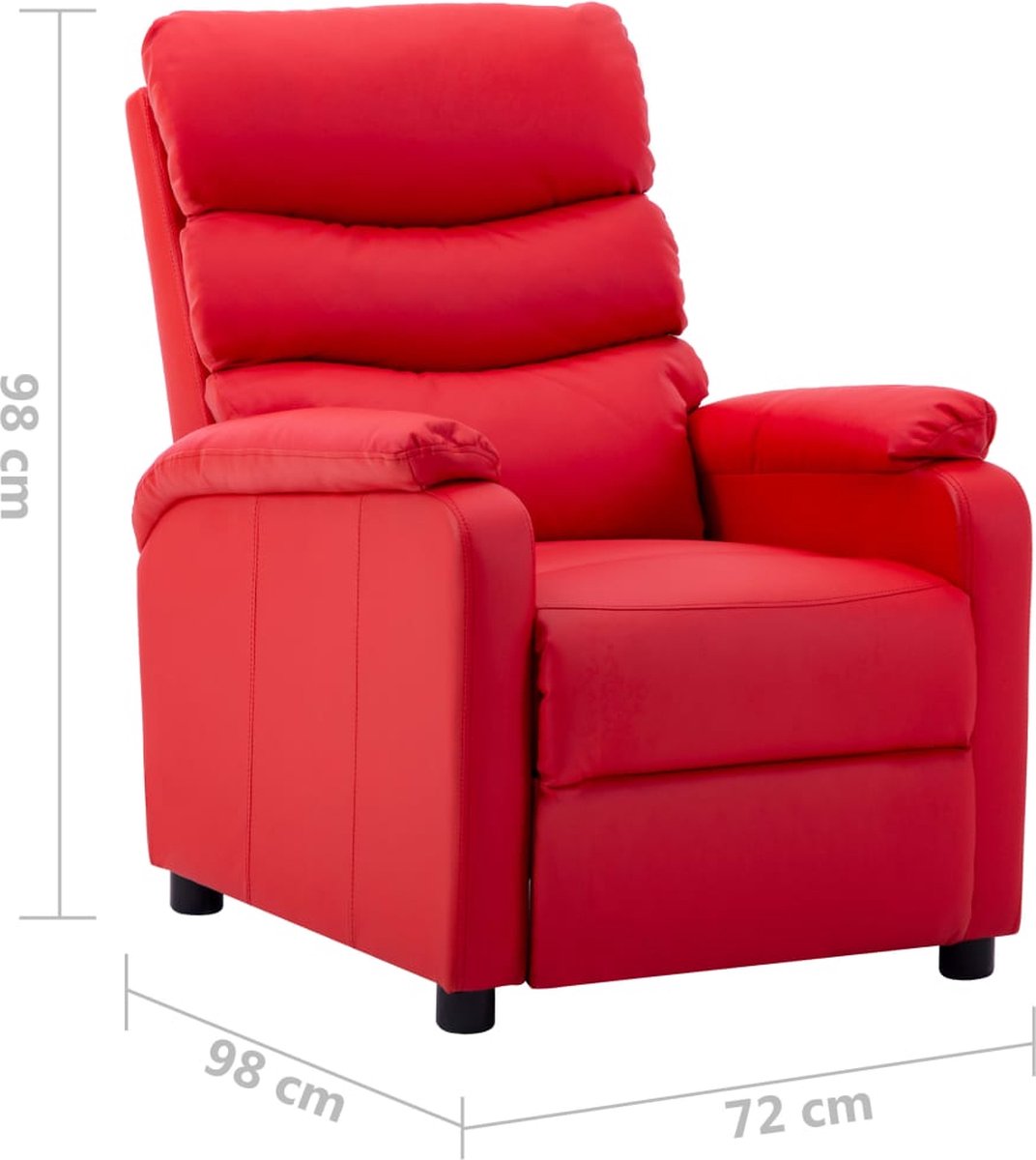 Vidaxl Stoel Verstelbaar Kunstleer - Rood