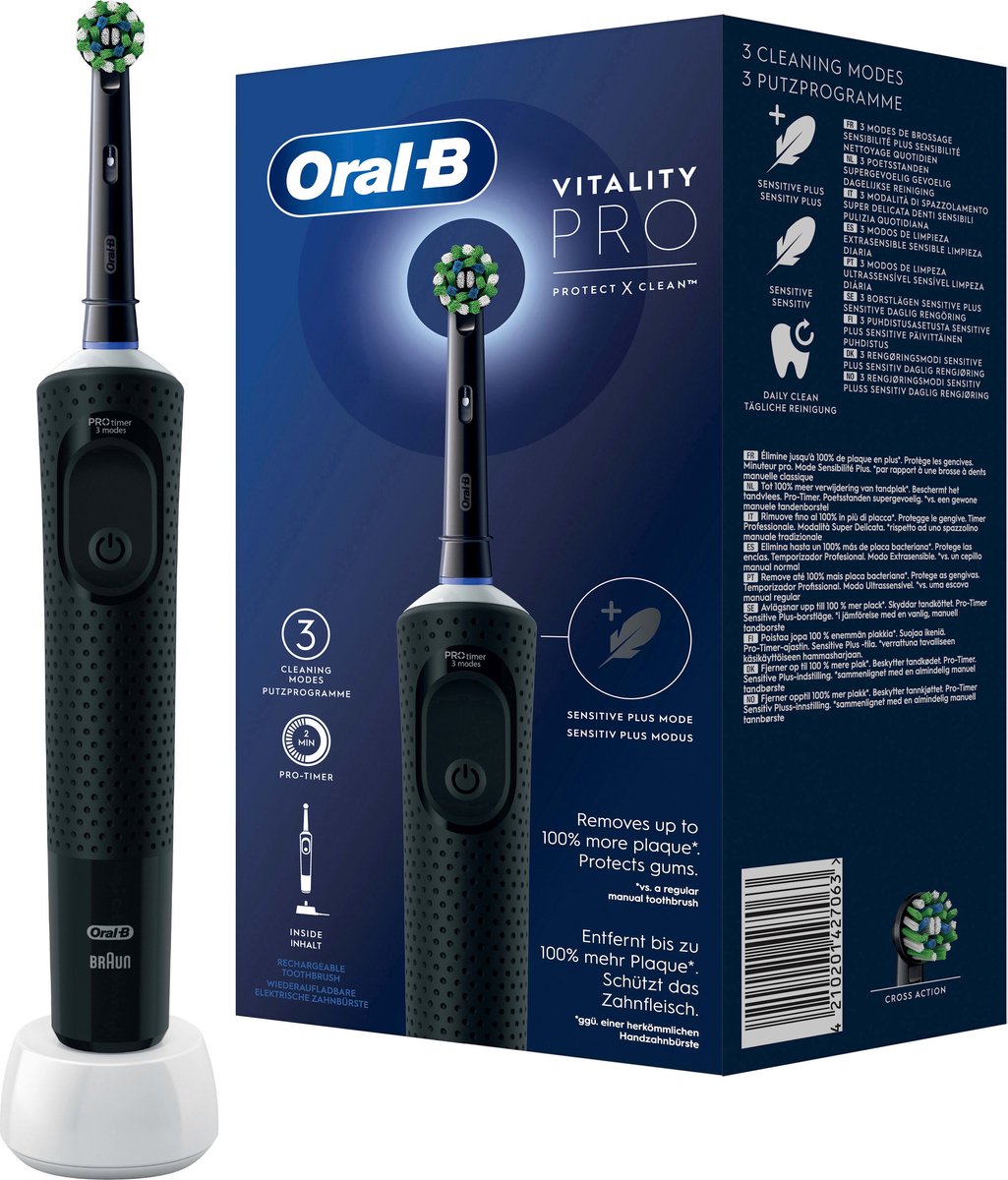 Oral B tandenborstel VITALITY PRO PROTECT X CLEAN - Negro