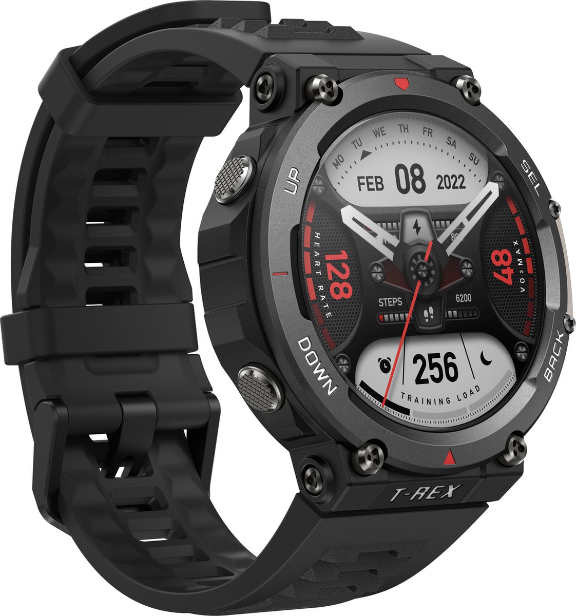 Amazfit T-Rex 2 Ember Black - Zwart