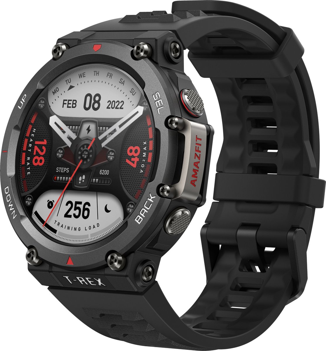 Amazfit T-Rex 2 Ember Black - Zwart