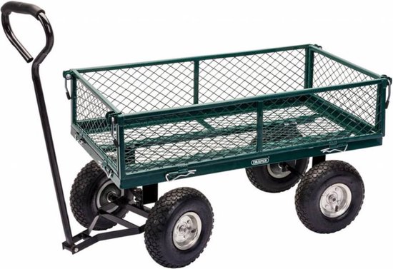 Draper Tools Tuinwagen Staalgaas 86,5x46,5x21 Cm En - Verde