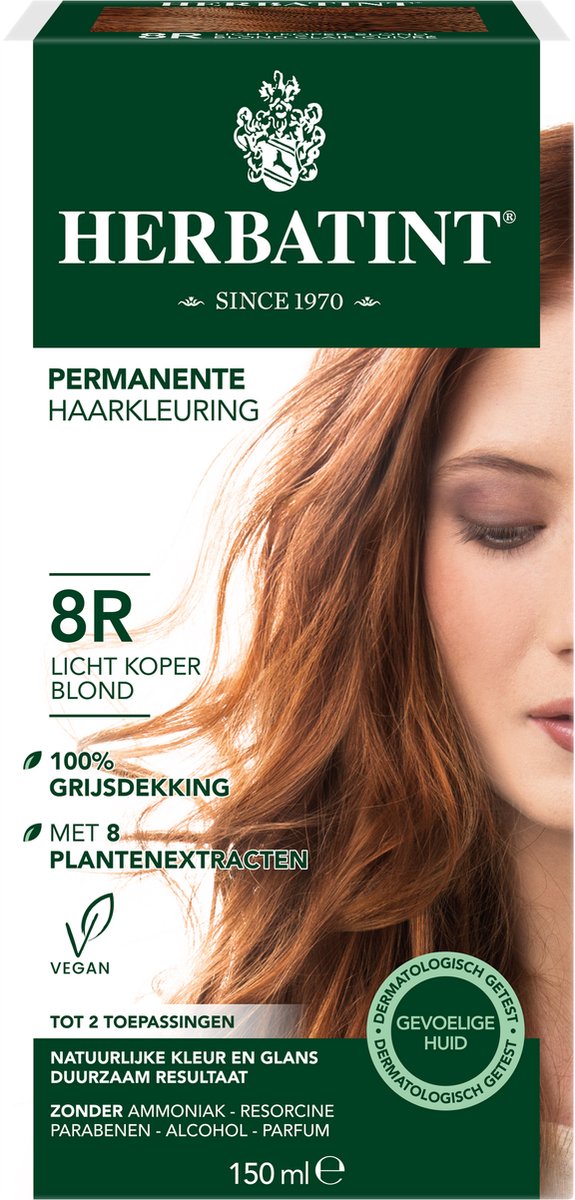 Herbatint Haarverf Gel - 8R Licht Koperblond