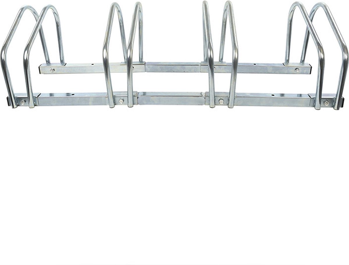 PROPLUS Fietsenrek / Fietsenstandaard Voor 4 Fietsen - 59 X 34,5 X 25,5 Cm - Fietsen Stalling - Grijs