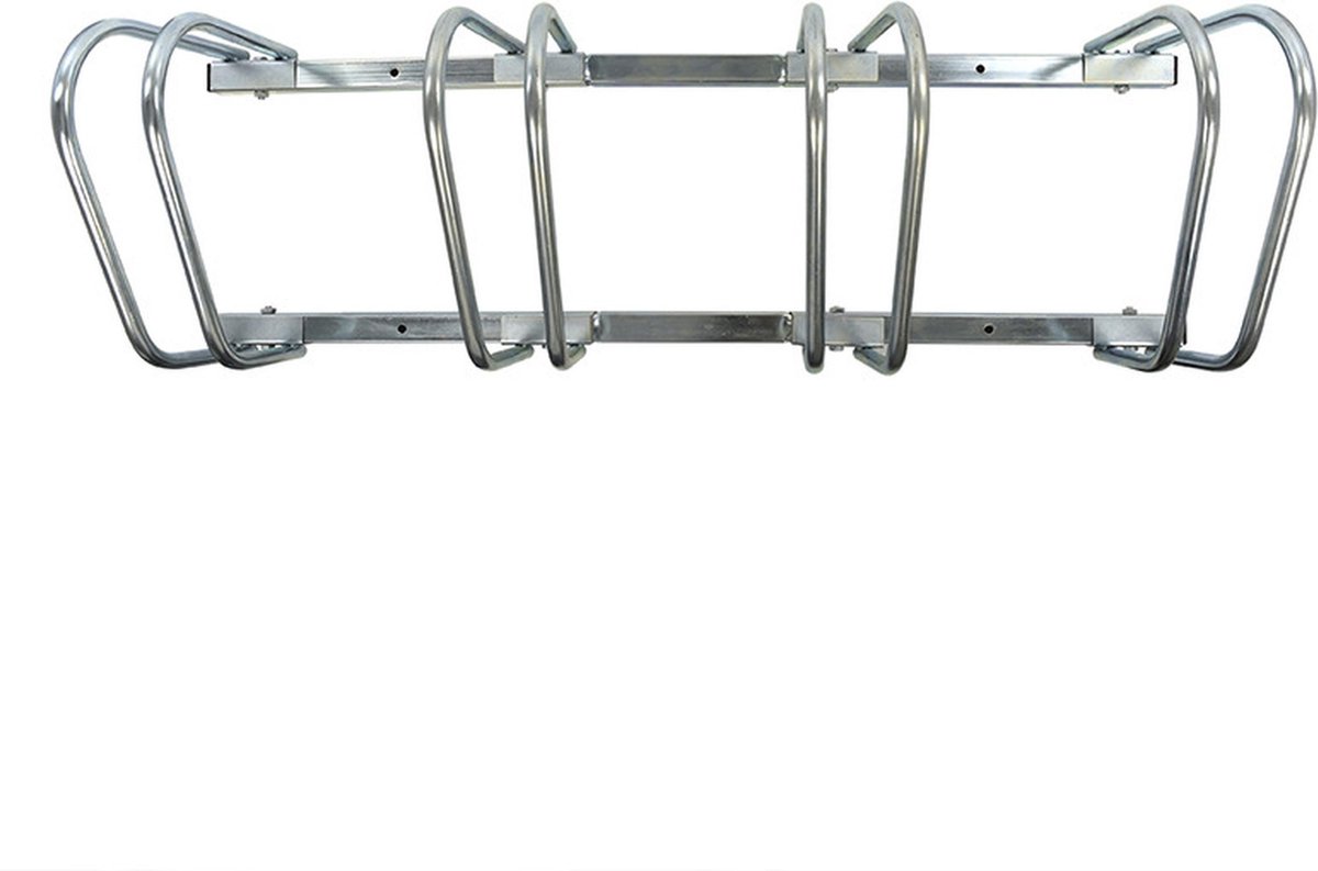 PROPLUS Fietsenrek / Fietsenstandaard Voor 4 Fietsen - 59 X 34,5 X 25,5 Cm - Fietsen Stalling - Grijs