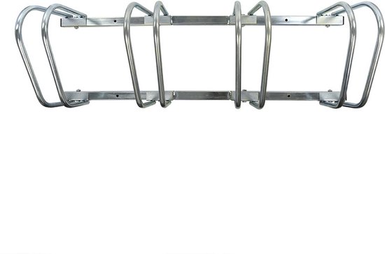 PROPLUS Fietsenrek / Fietsenstandaard Voor 4 Fietsen - 59 X 34,5 X 25,5 Cm - Fietsen Stalling - Grijs