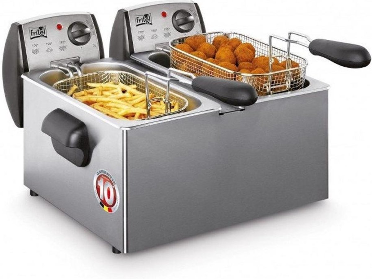 Fritel FR 1850 DUO Friteuse - Silver