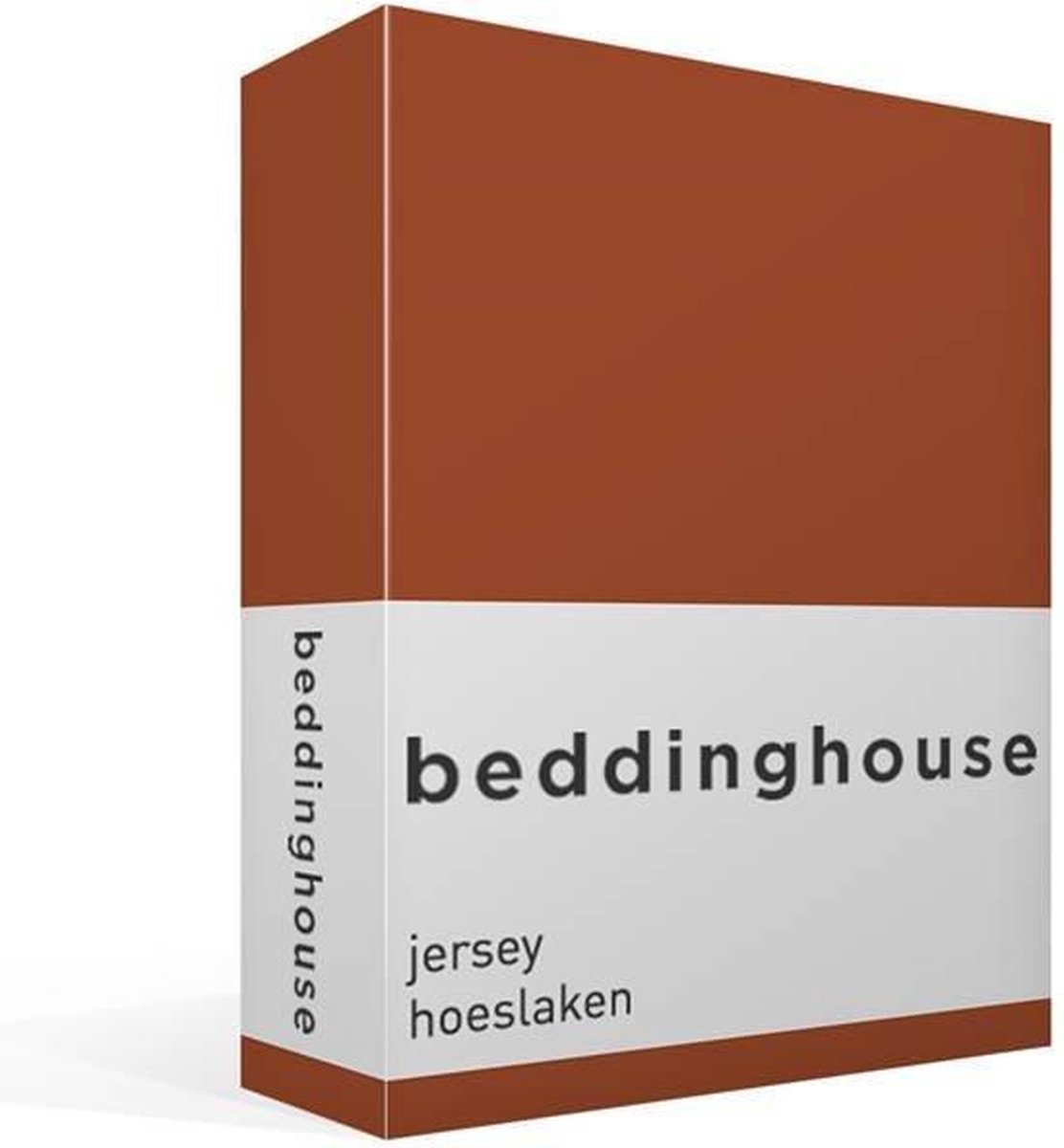 Beddinghouse Jersey Hoeslaken - 100% Gebreide Jersey Katoen - Lits-jumeaux (160x200/220 Cm) - Terra - Oranje